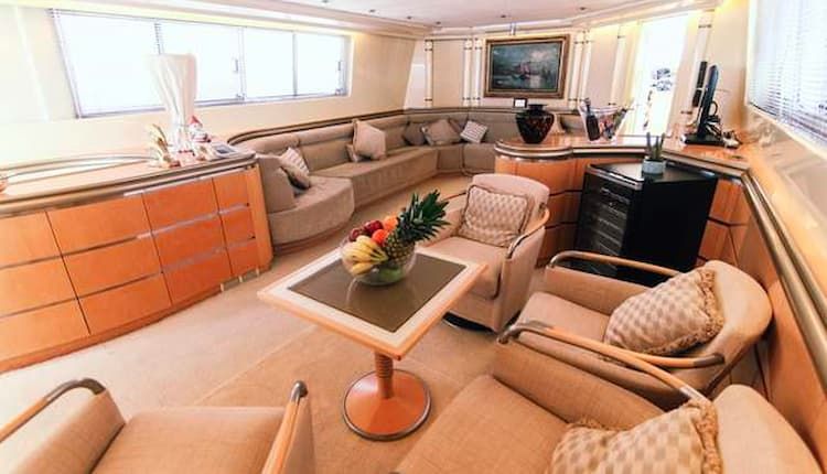 yacht salon, luxury yacht charter Mykonos, Mykonos yacht