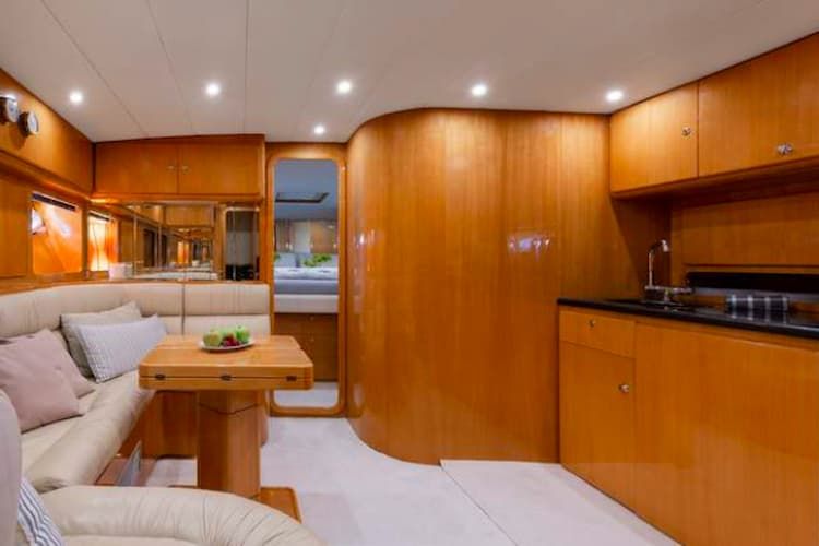 yacht salon, yacht spaces, private cruise