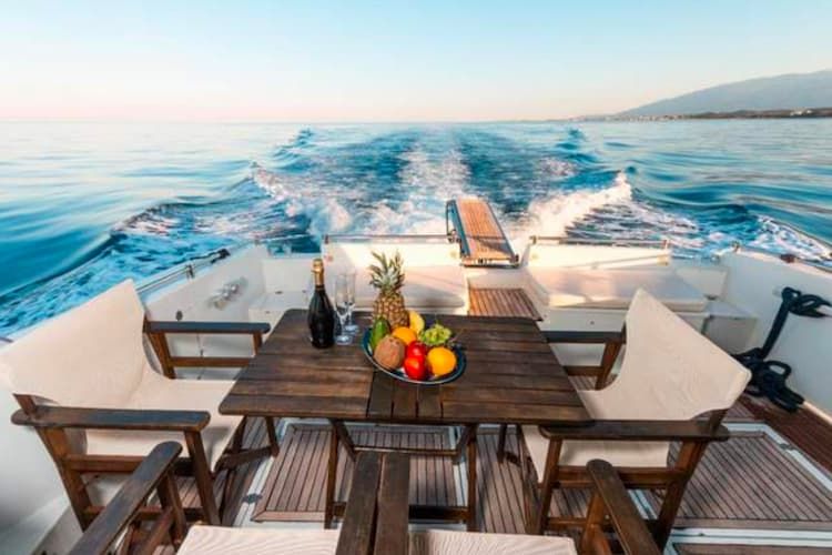yacht outer space, Mykonos private yacht, family yacht