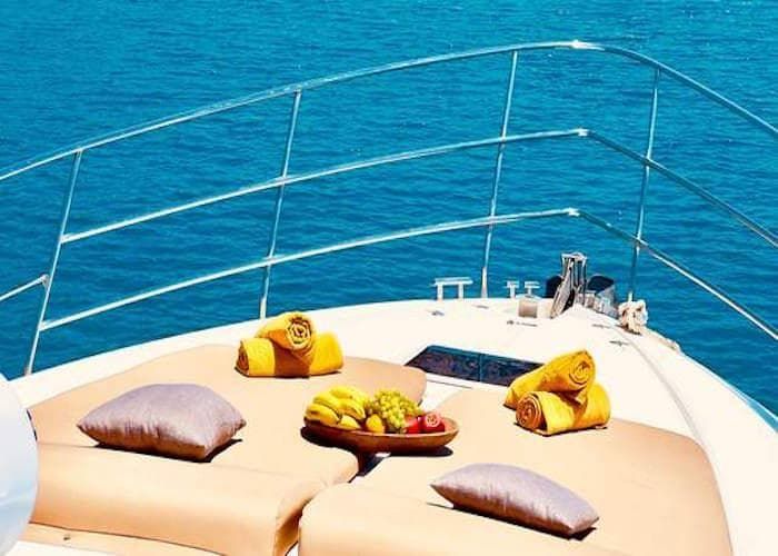 Cyclades motor yacht, Cyclades Island hopping, Mykonos weekly cruise
