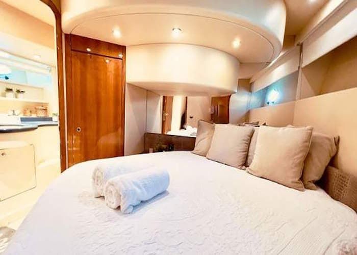 yacht accommodation, yacht bedrooms, yacht living, yacht lifestyle