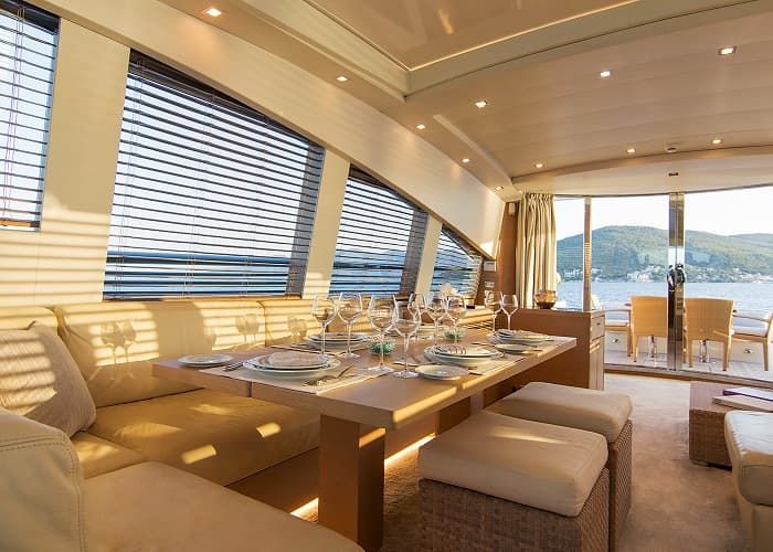 Yacht Dining Room Mykonos, Dinning Yacht Greece